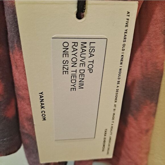 Yana K Lisa Top in Mauve Denim Color One Size - Picture 3 of 5